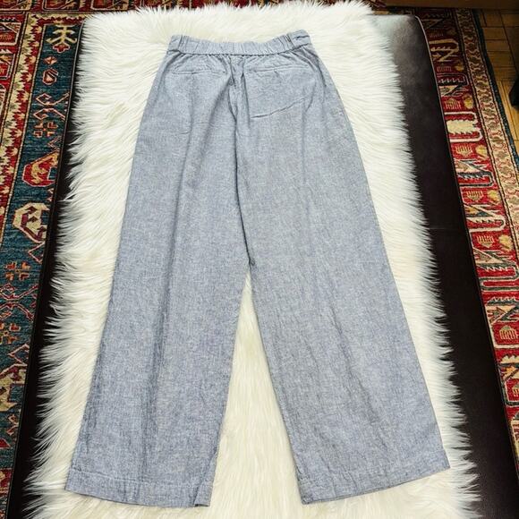 Uniqlo Blue Linen Blend Trousers - Picture 5 of 6